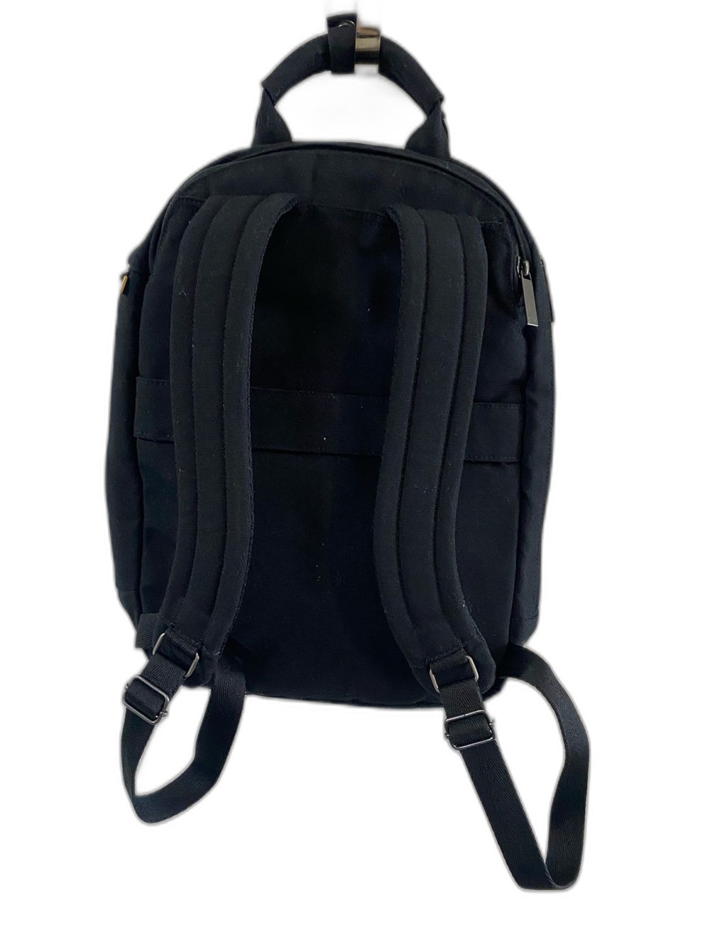 DAY OWL NWOT Slim Pro Backpack Black w/ light beige interior - Picture 7 of 8